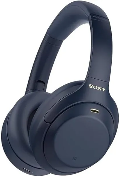 Sony WH-1000XM4 kabellose Bluetooth Noise Cancelling Kopfhörer (30h Akku, Touch Sensor, Schnellladefunktion, optimiert für Amazon Alexa, Headset mit Mikrofon) Midnight Blue