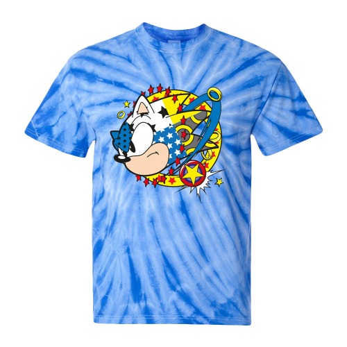 Sonic the Hedgehog Blue Tie-Dye Tee | Medium