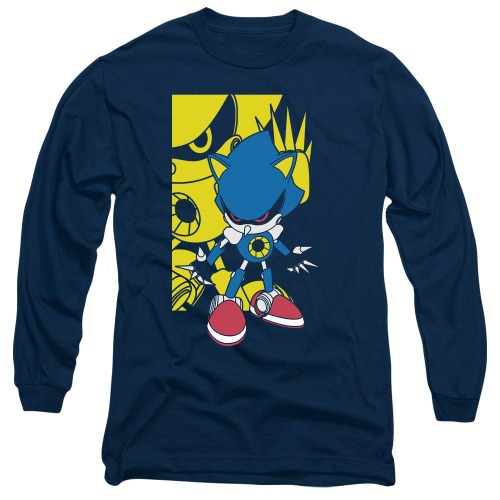 Metal Sonic 25th Anniversary Long-Sleeve Navy Tee | Medium