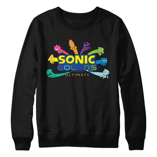 Sonic Colors Wisps Black Crewneck | Medium