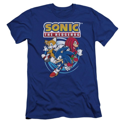 Sonic Tails Knuckles Royal Blue Tee | Medium