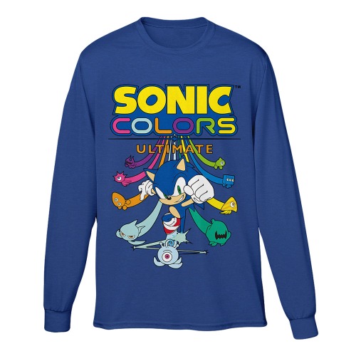 Sonic Colors Character Unisex Royal Long Sleeve Tee | Medium