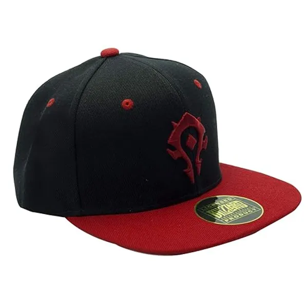 ABYSTYLE World of Warcraft Horde Snapback Cap Black & Red One Size Polyester Video Game Streetwear Headgear Accessories Merch Gift