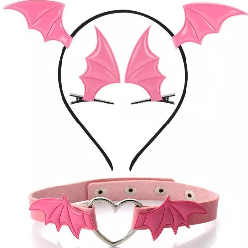Amorino Bat Wings Hair Accessories - Pink