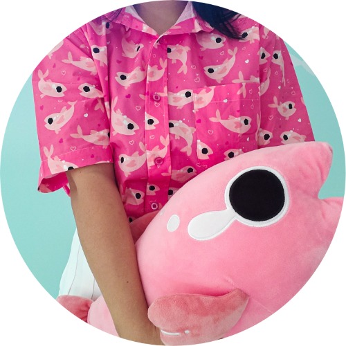 Pink Crybaby Button-Up Shirt - Large