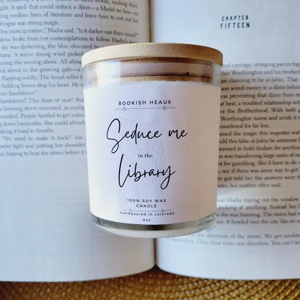 Seduce Me in the Library Soy Wax Candle 8oz