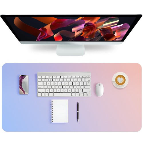 Bureauonderleggers van leer, waterdichte bureauonderleggers van PU-leer, grote uitwisbare muismat, ultradunne en antislip bureauonderleggers voor de laptop thuis