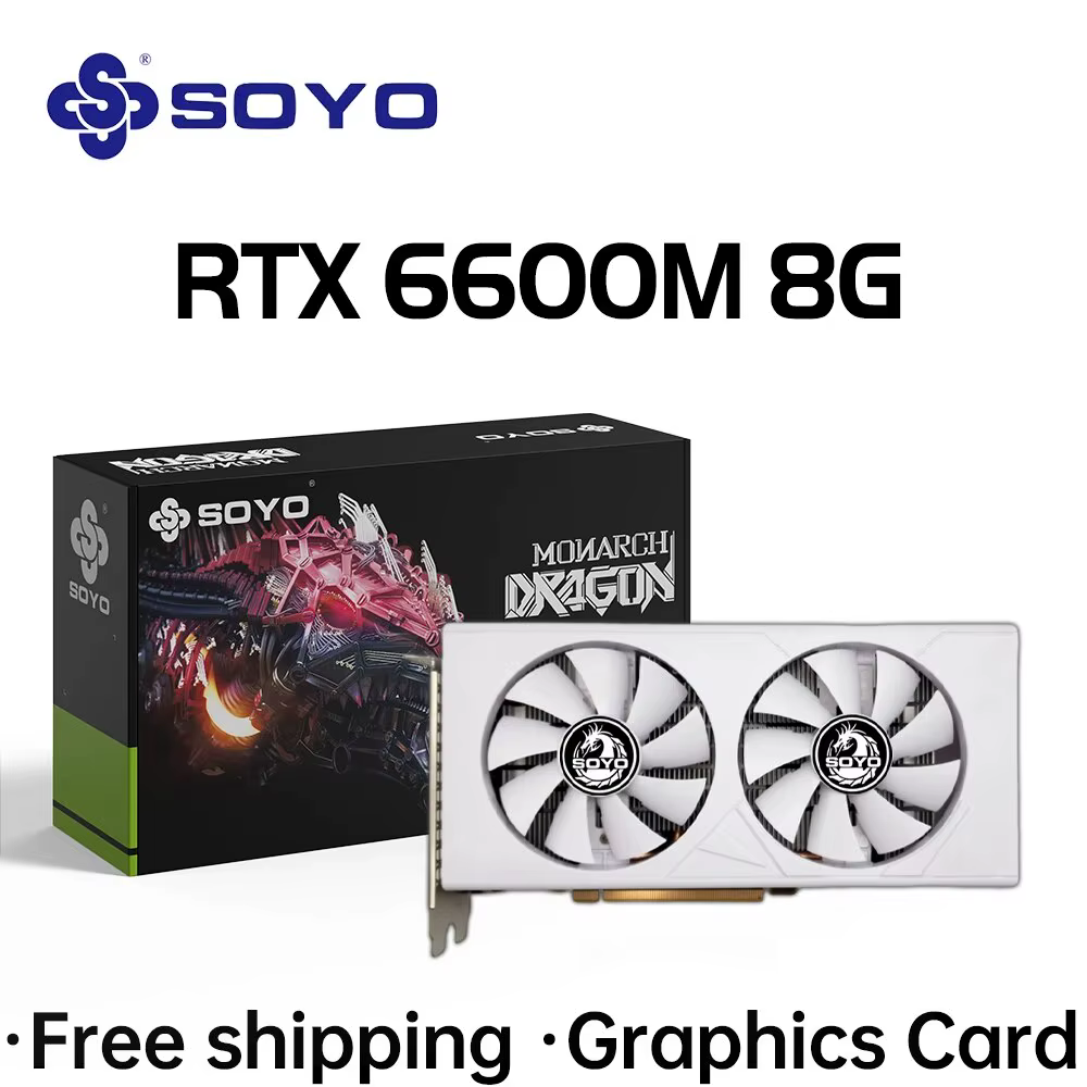 SOYO Radeon RX6600M 8GB Graphics Card GDDR6 128Bit PCI-E 4.0×8 8Pin GPU AMD RX 6600M HDMI DP Desktop PC Gaming Video Cards New - AliExpress 7