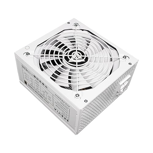 Apevia ATX-PR600W-WH Prestige 600W 80+ Gold Certified, RoHS Compliance, Active PFC ATX Gaming Power Supply White - 600W