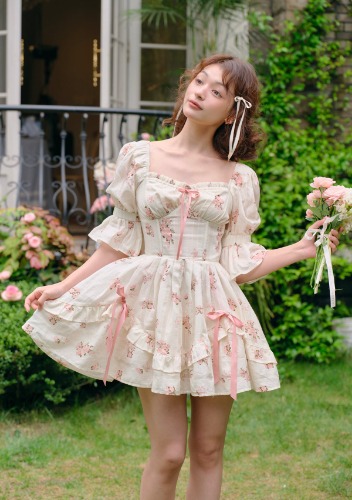 Rose's Smile Corset Dress Ⅱ (Short) | In-stock / M