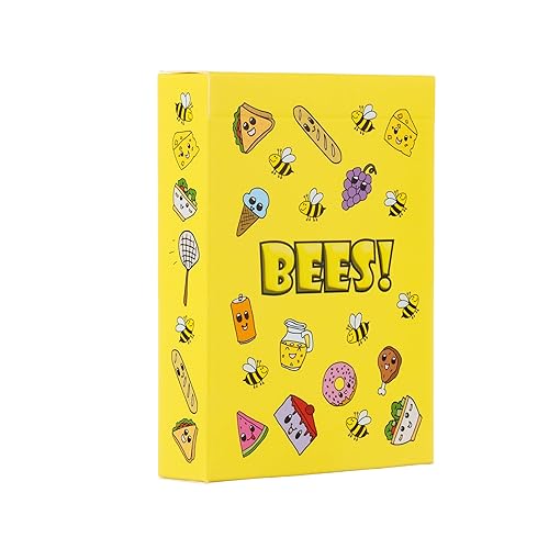 Niche Nation Games Bees Picnics are All Fun and Games Until The Bees Show Up! 2 Player Game Or Up to 4 Players - Playful Light Strategy Game - Card Games for Adults and Kids