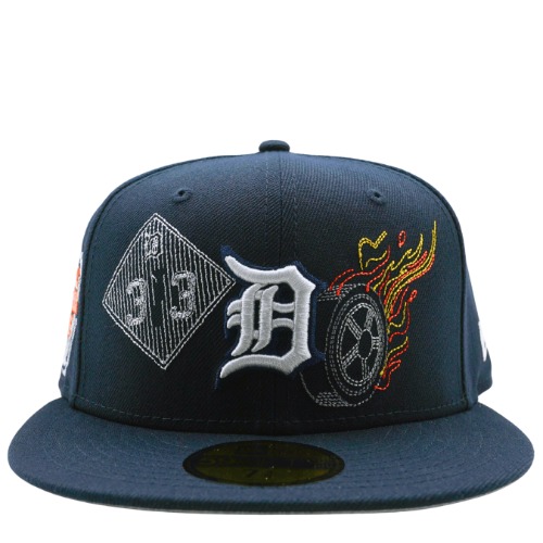 Detroit Tigers State Stitch 59Fifty Fitted Hat in navy - 7 1/2