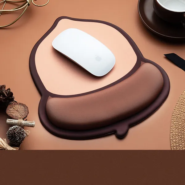 Acorn Nut Mouse Pad with Wrist Support Cute Gaming Room Decor