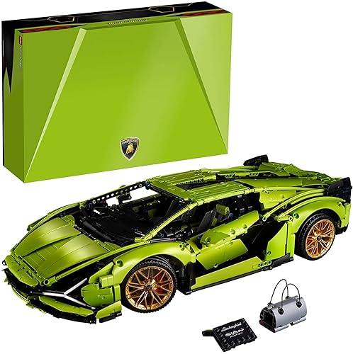 LEGO Technic Lamborghini Sián FKP 37 42115 Building Set - Classic Super Car Model Kit, Exotic Eye-Catching Display, Home or Office Décor, Ideal for Adults or Car Enthusiasts