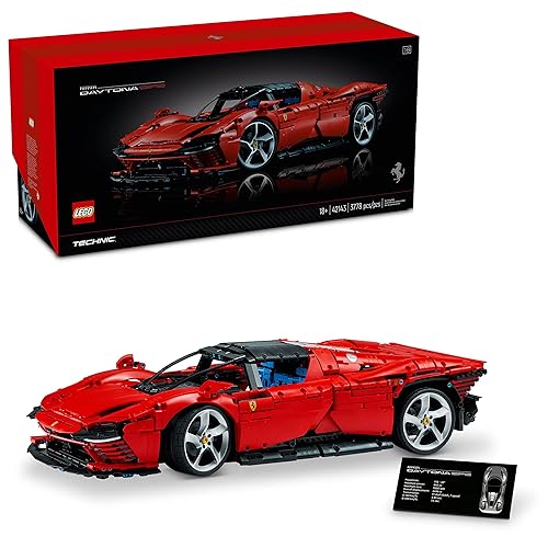 LEGO Technic Ferrari Daytona SP3 42143, Race Car Model Building Kit, 1:8 Scale Advanced Collectible Set for Adults, Ultimate Cars Concept Series, Great Anniversary and Father's Day Gift for Car Lover - Multicolor