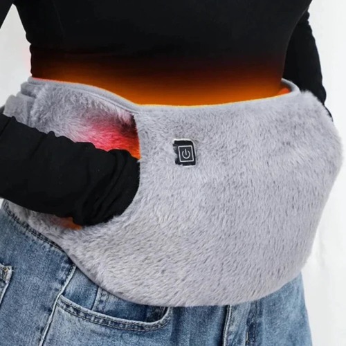 2-in-1 Belt for Wrapping Waist and Hands with Heating Function - Dark Gray