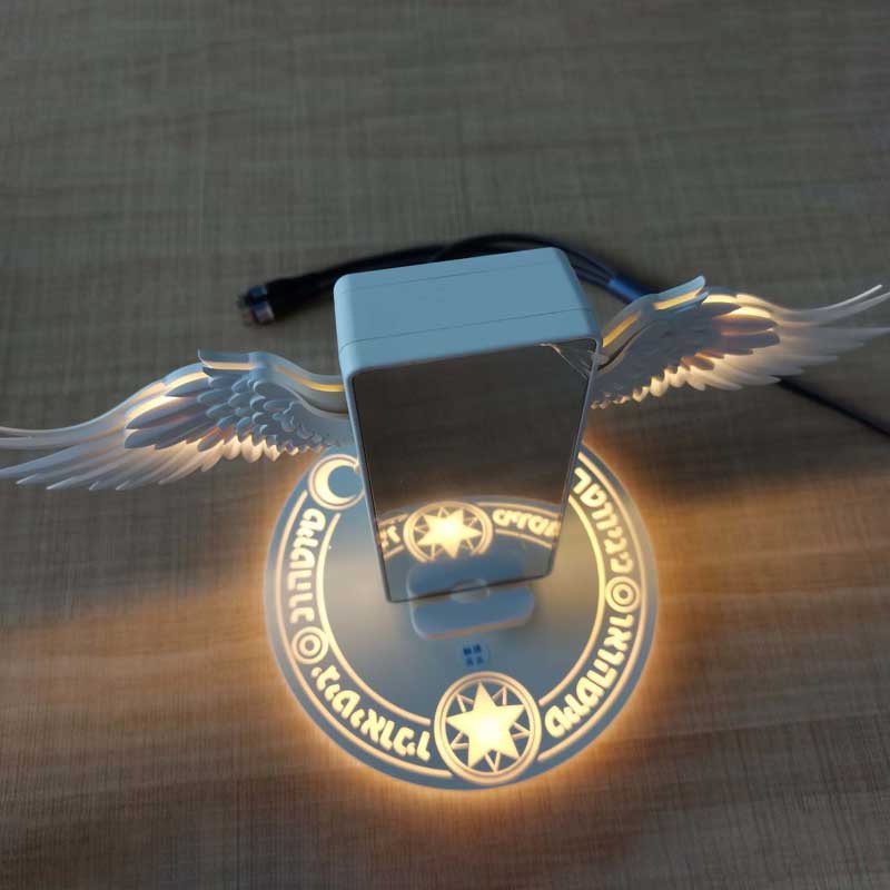 Cupid Angel Wings Wireless Charger with Safe Fast Charging - White