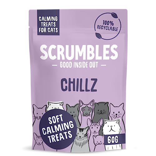 Scrumbles Chillz for Cats, Calming Treats 60g