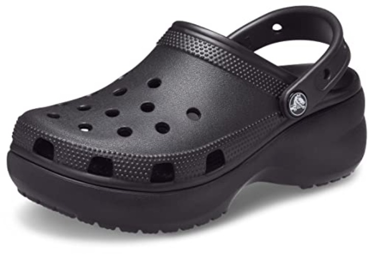 Crocs Classic Platform Clog W, Zuecos Mujer - 38/39 EU - Negro