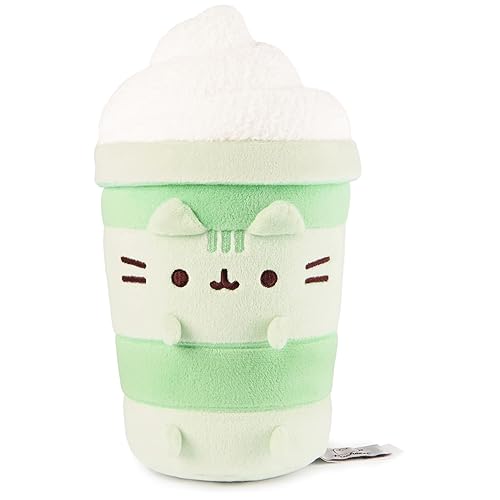 GUND Pusheen Sips Matcha Latte Plush, Matcha Tea, Toy Dessert Food Stuffed Animal for Ages 8 and Up, Green, 9.5”