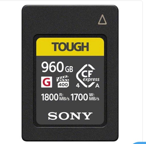 Sony Tough 960GB CFexpress Type A Memory Card