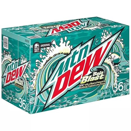Mountain Dew's Baja Blast New Flavor, (12 fl oz, 36 pack) - Buy The Crave