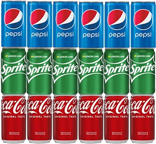 (Pack of 18) 3 Variety Flavors of Mini 7.5oz Sodas | Soft Drink Bundle Assortment for The Home & Office Fridge Restock | Complimentary Bulk Beverages For Snack Care Packages - By Murai - 3 Variety Flavors - 7.5 Fl Oz (Pack of 18)