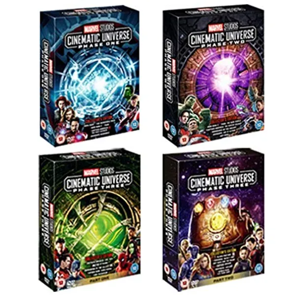 Marvel Phase 1-3 complete set DVD