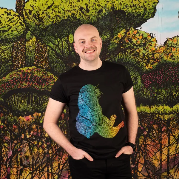 "Rainbow Otter" T-Shirt