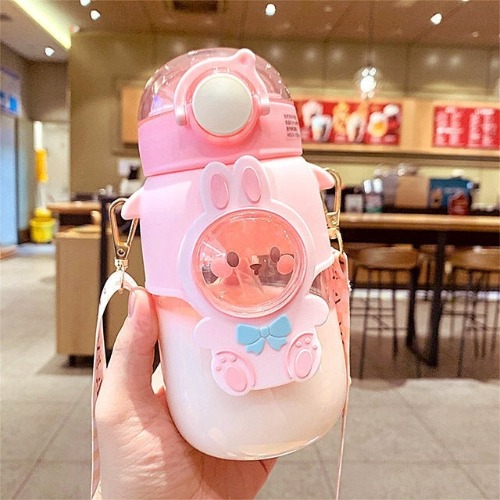 Kitten & Bunny Bottles - Pink Bunny