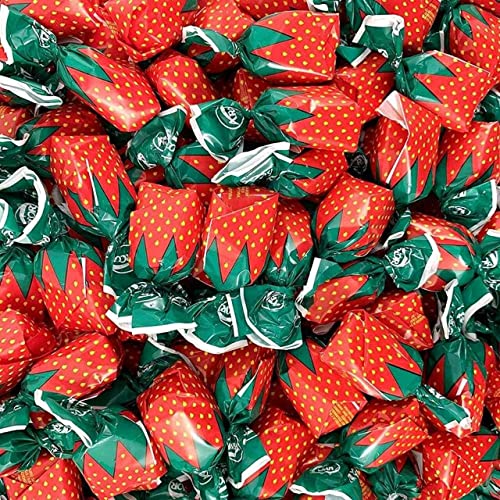Strawberry Bon Bons by Cambie | 2 lbs of Strawberry Filled Hard Candy | Individually Wrapped Bon Bons | Deliciously Sweet Candy from Argentina (2 lb) - Strawberry - 2 Pound (Pack of 1)