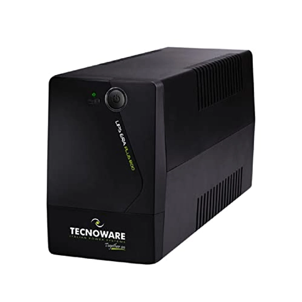 Tecnoware ERA PLUS 800 UK TOGETHER ON UPS - Uninterruptible Power Supply - 2 UK output sockets - Autonomy up to 10 min with 1 PC or 40 min with Modem Router - Power 800 VA