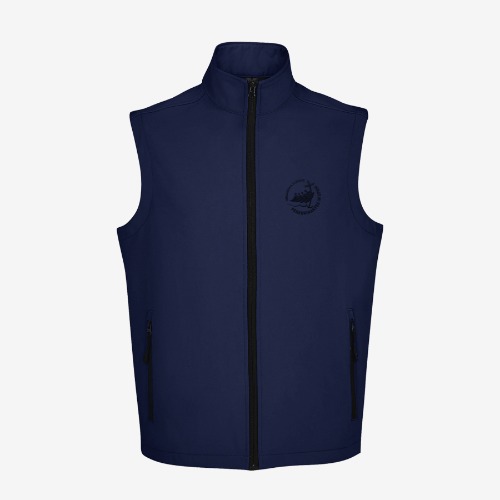 BLUE SOFTSHELL VEST with Jubilee 2025 logo | XL