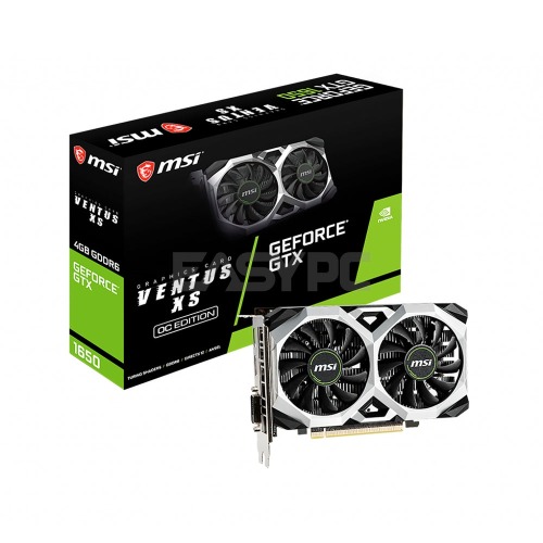 MSI NVIDIA® GeForce GTX 1650 D6 Ventus XS OC/XC OC V3 4gb 128bit GDdr6 Gaming Videocard | Default Title