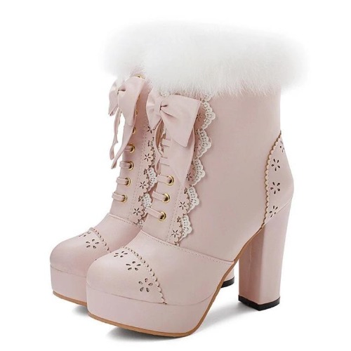 Holiday Booties - Pink / 11