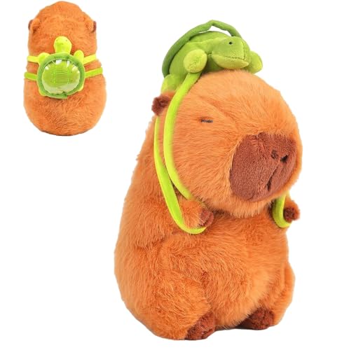 EASELR WeightedPlush Cute Capybara Plush, 12inch Capybara Stuffed Animal Soft Capybara Plushies Toy Capybara Doll Pillow Birthday for Kids (with Bag) - With Bag - 12inch
