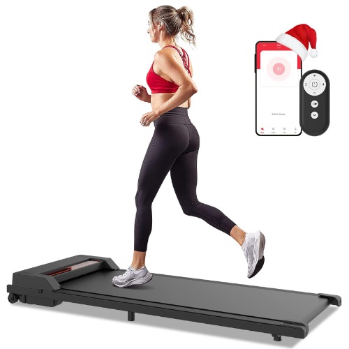 ADVWIN Walking Pad, Electric Treadmill Walking Pads Home Office Gym Exercise Fitness, APP Control and Remote Control, 120KG Capacity