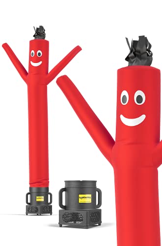 LookOurWay Air Dancers Inflatable Tube Man Set, 6-Feet Wacky Waving Inflatable Tube Guy with 9-Inch Diameter Blower - Red