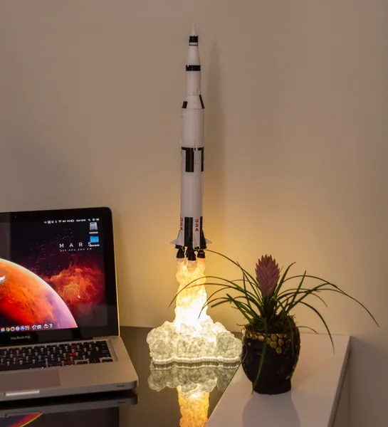 Apollo 11 Saturn V Rocket Lamp