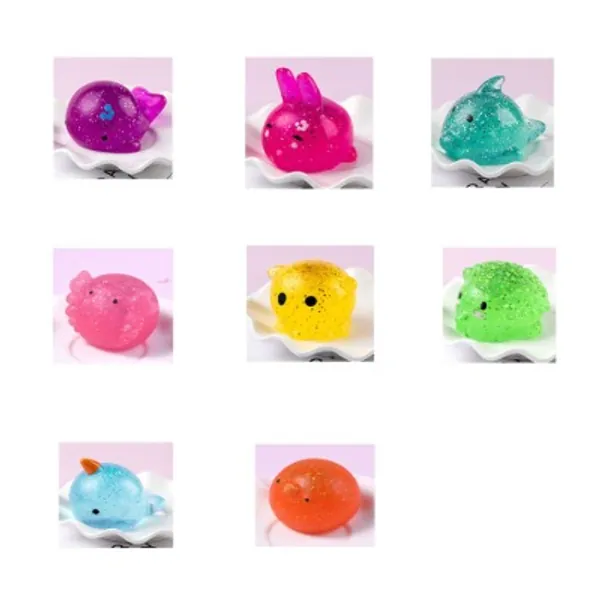 Juguete antiestrés de Mochi esponjoso para niños, Bola de polvo de Animal Kawaii, suave, sensorial, antiestrés, 1 unidad|Chistes y bromas|   - AliExpress