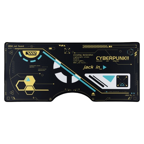 Sci-Fi Mouse Pad for Gaming Setup - Black