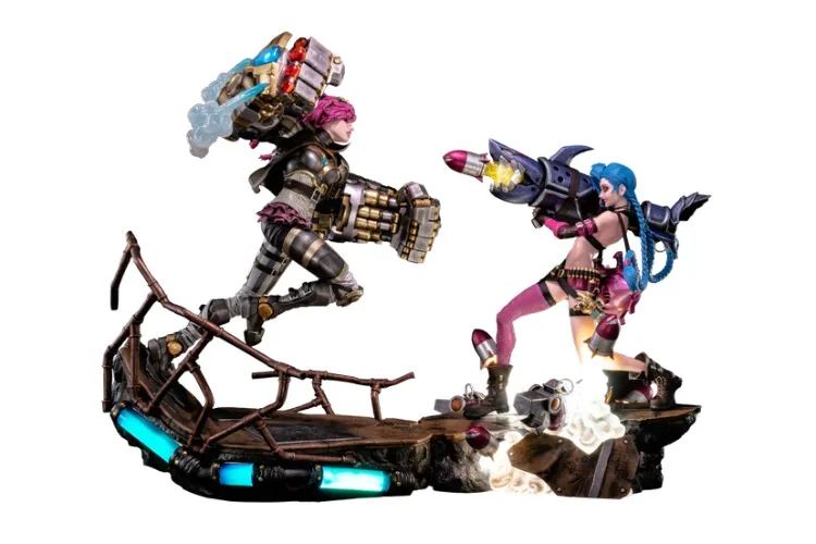 Jinx and Vi Light Up 1/6 Scale Statue Bundle | PureArts | Riot Games Store