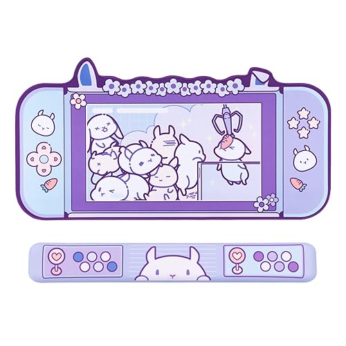 GeekShare Bunny Wrist Rest Support Mouse Pad Set- Non-Slip Rubber Base and Lightweight Memory Foam Wrist Rest for Keyboard and Mouse, Perfect for Gaming,or Home Office Work(Mousepad & Wrist Rest)