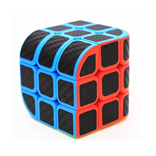 CuberSpeed Curve 3X3 Carbon Fiber Sticker Penrose Speed Cube Penrose Cube Stickerless with Black Sticker Puzzle