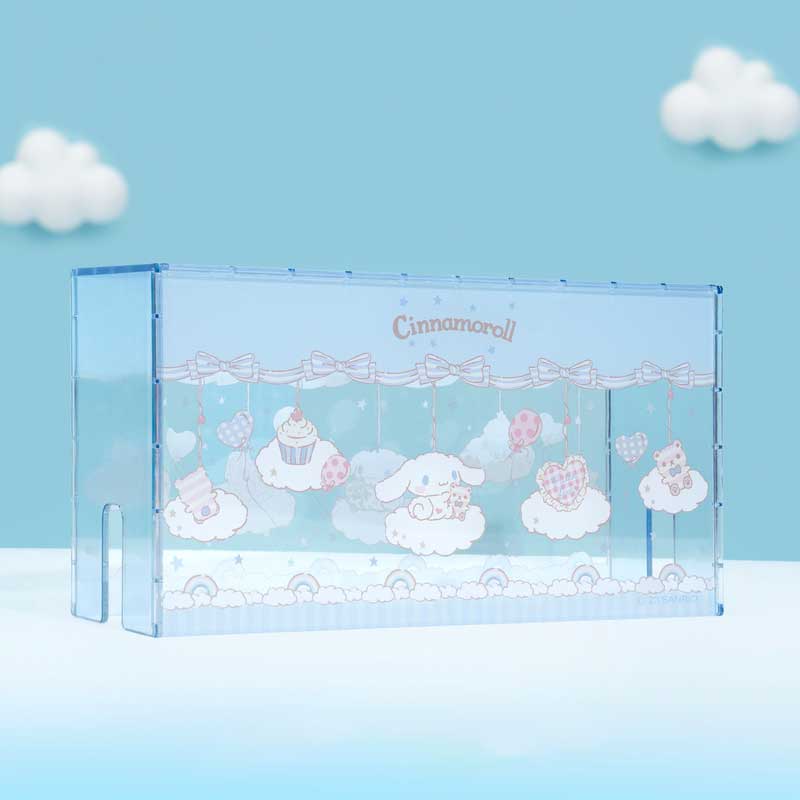 Cinnamoroll Switch OLED Dust Cover protects and displays