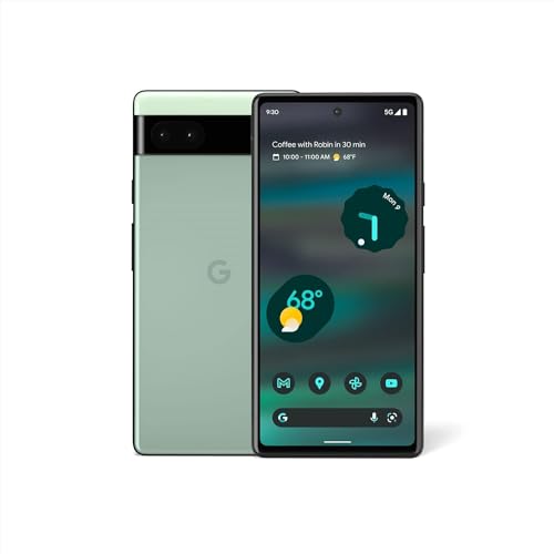 Google Pixel 6a - 5G Android Phone - Unlocked Smartphone with 12 Megapixel Camera and 24-Hour Battery - Sage - Sage - Pixel 6a only
