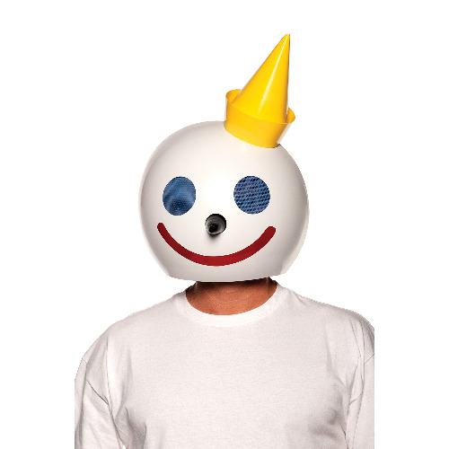 UNDERWRAPS Jack Box Mascot Head - Officially Licensed Jack in the Box™ Helmet - Jack Box Head Adult One Size