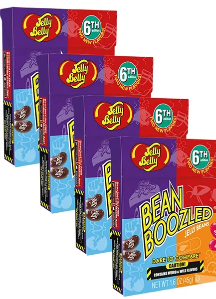 Just Grown Jelly Belly Beanboozled *6th Edition* (1.6 oz Pack of 4) - 