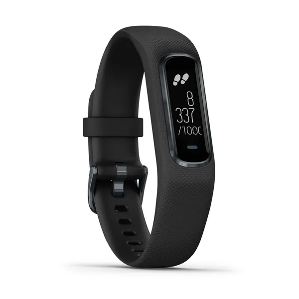 Garmin Small/Medium vivosmart 4 Smart Activity Tracker with Wrist-Based Heart Rate and Fitness Monitoring Tools - Black