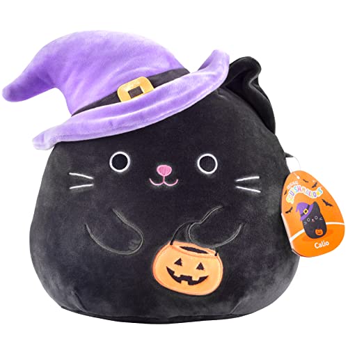 Squishmallows 10-Inch Calio The Black Cat Witch - Official Jazwares Plush - Collectible Soft & Squishy Kitty Stuffed Animal Toy - Add to Your Squad - Gift for Kids, Girls & Boys - Black